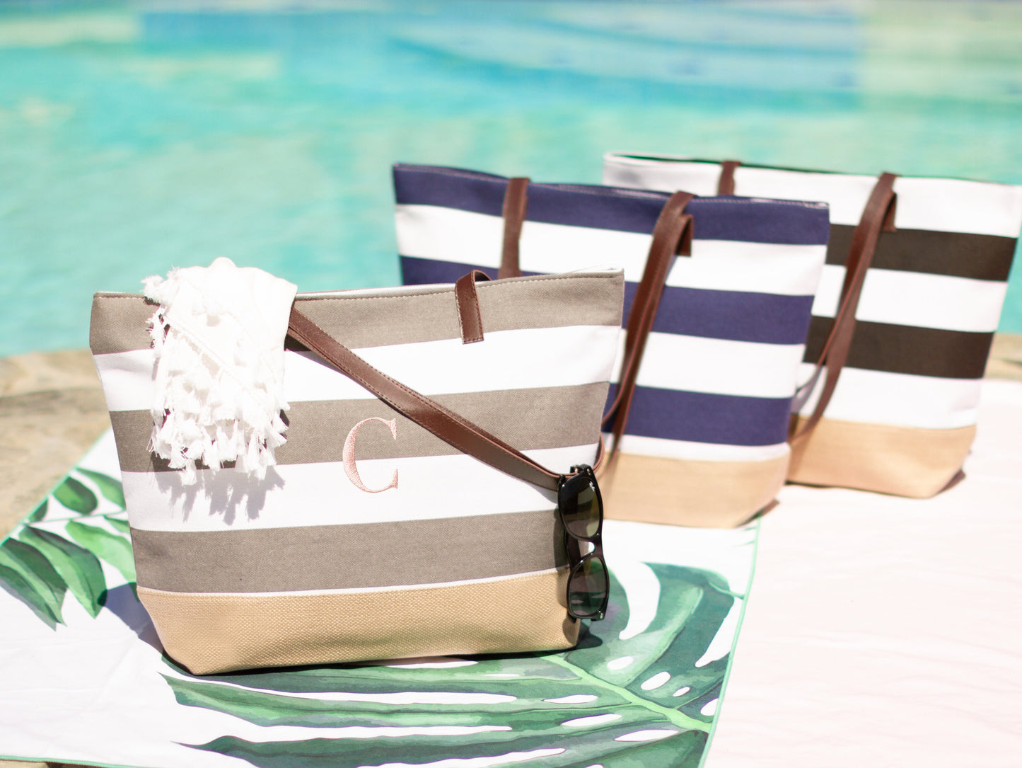 The Nautical Stripe Canvas Tote