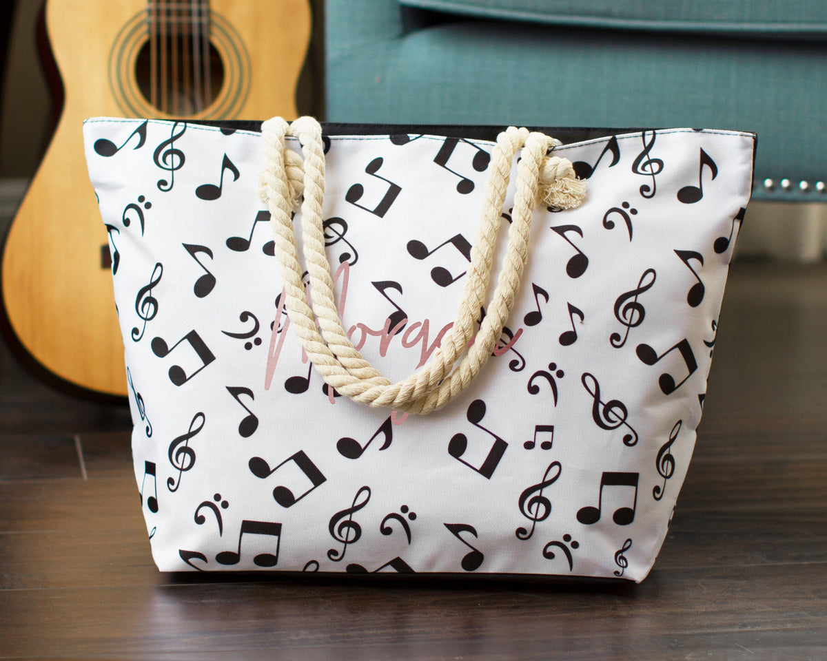 The Souvenir Printed Beach Tote — personalized printed beach tote