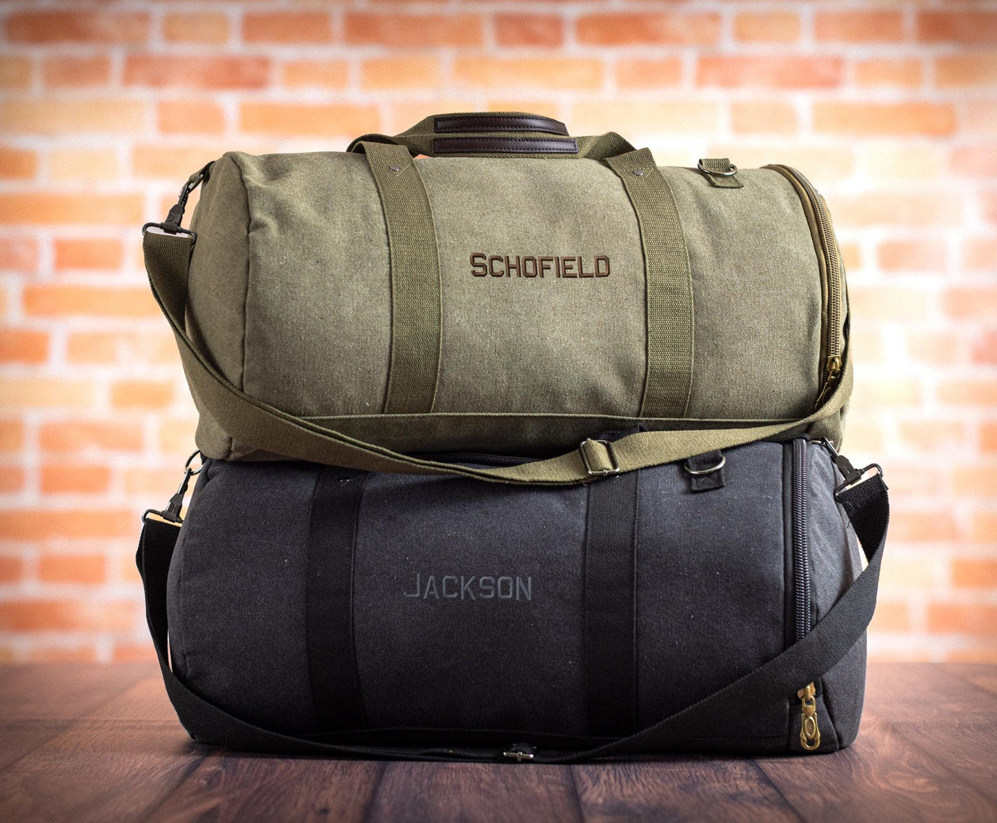 Personalized Duffle Bag With Shoe Pocket
