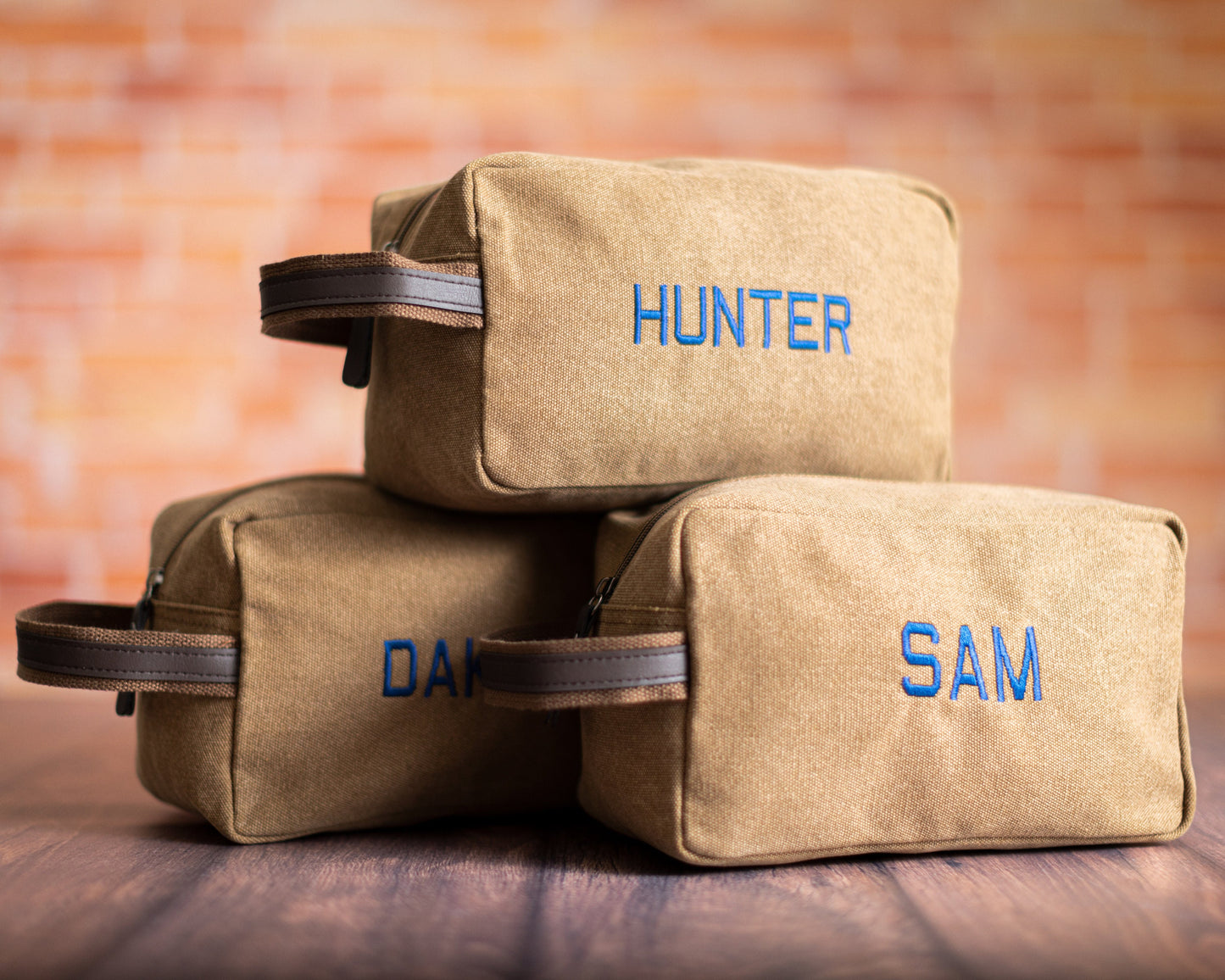 Pure Cotton Washed Canvas Dopp Kit