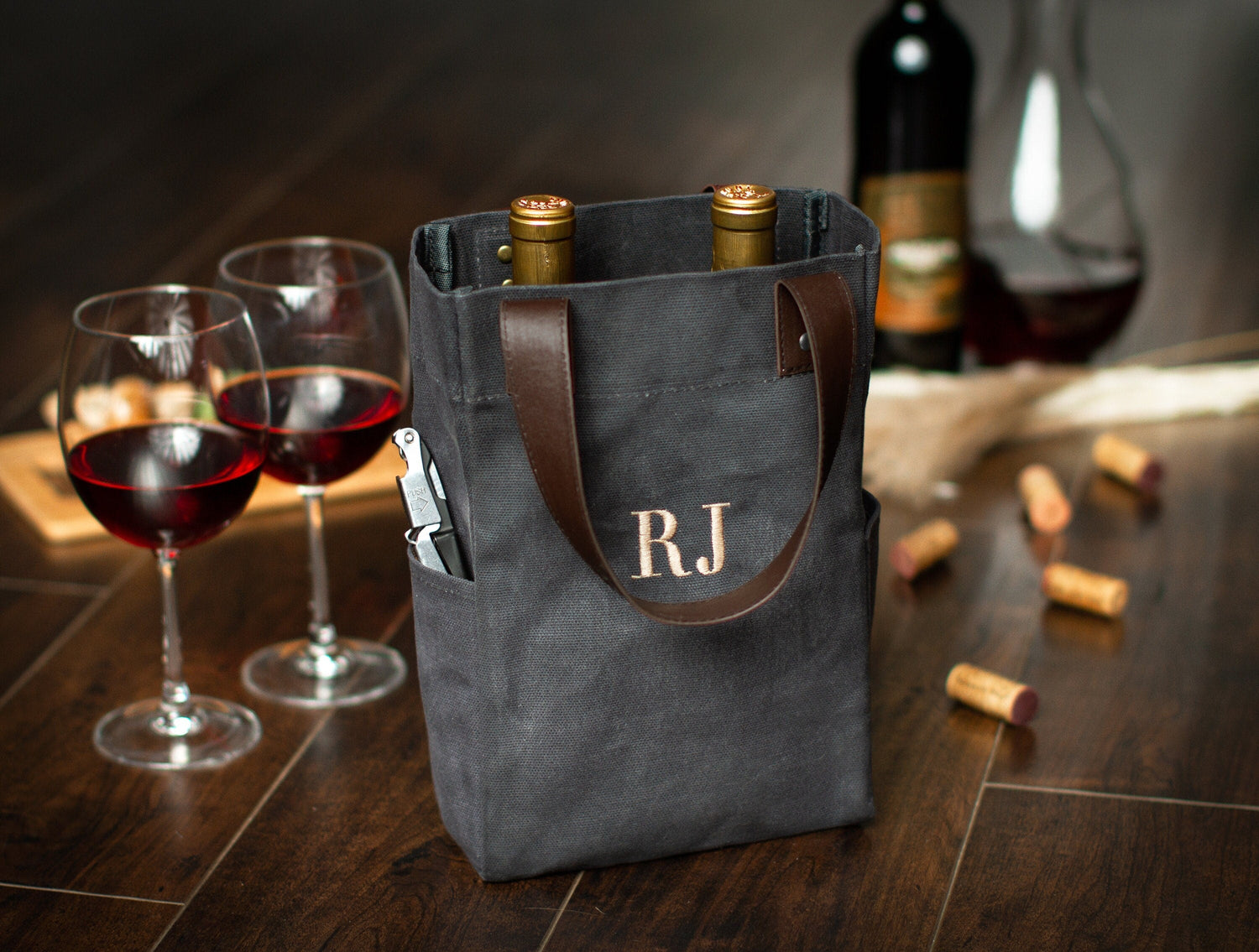 Birthday Gifts — The Sommelier Two-Bottle Wine Tote