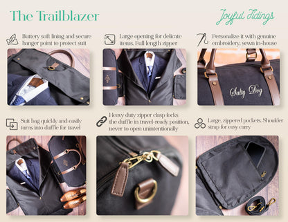 The Trailblazer Convertible Garment Duffle Bag