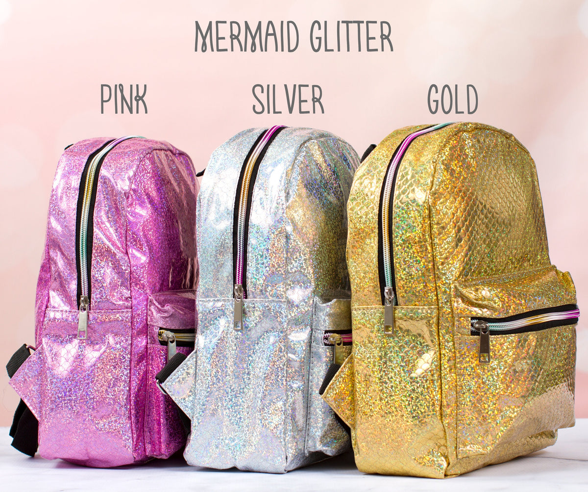 The Show-and-Tell Glitter Mini Backpack — personalized glitter mini backpack