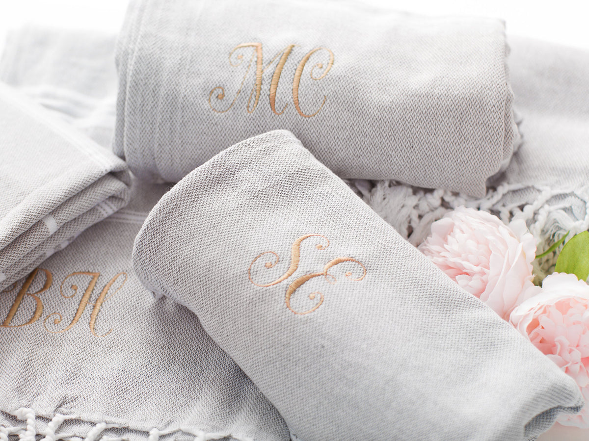 The Sandcastle Turkish Beach Towel — personalized Turkish cotton beach towel