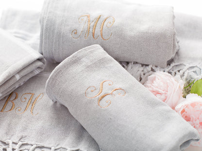 The Sandcastle Turkish Beach Towel — personalized Turkish cotton beach towel