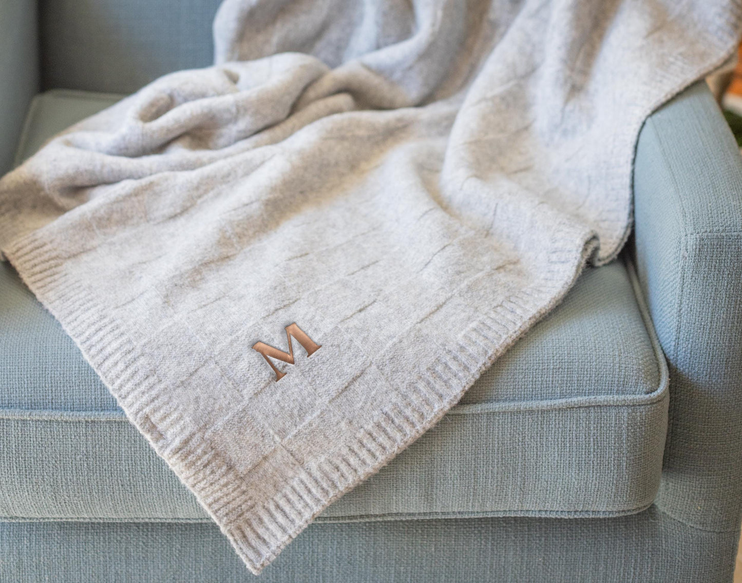 The Reading Nook Wool-Blend Throw — personalized wool-blend throw blanket