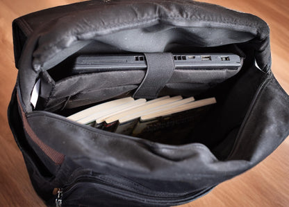The Long Haul Waxed Canvas Backpack — personalized waxed canvas laptop backpack