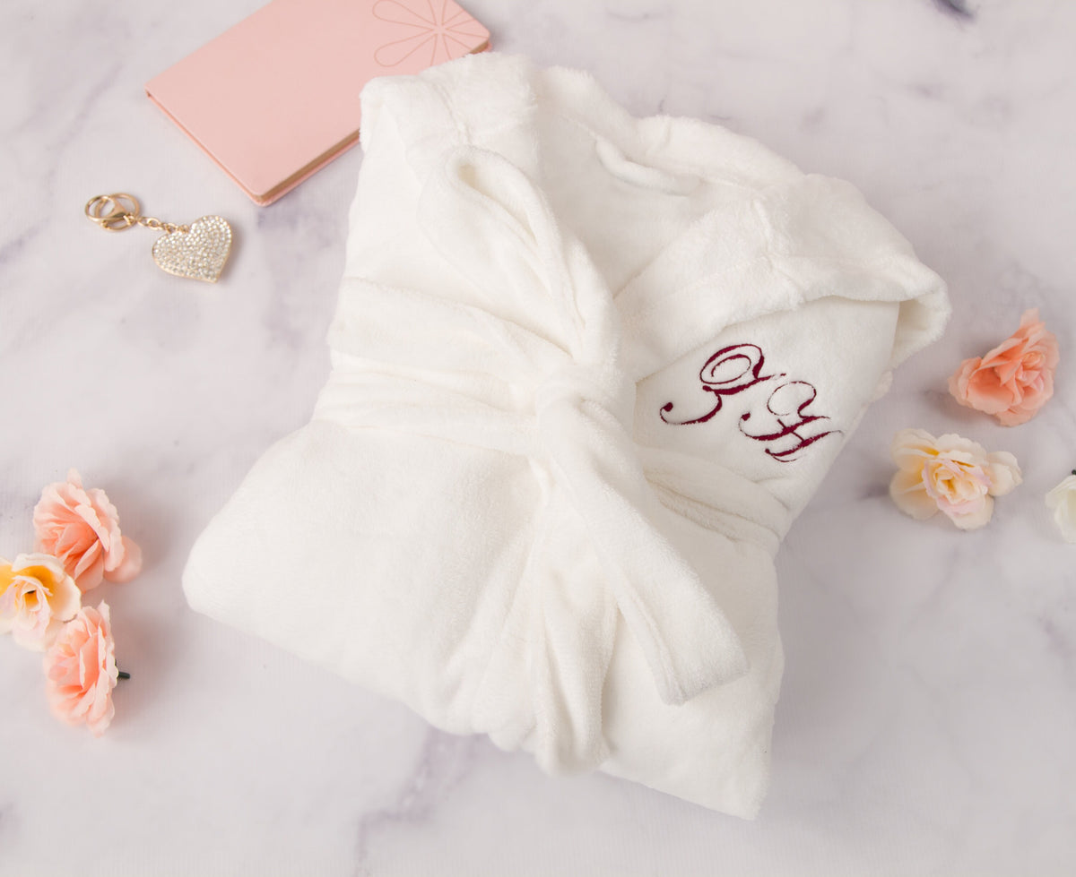 The Homebody Hooded Fleece Robe — personalized hooded fleece robe