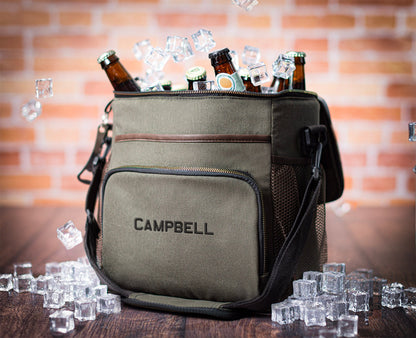12 Bottle Soft-Sided Canvas Beer Cooler