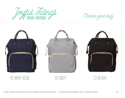 The Nursery Run Diaper Backpack — personalized diaper bag backpack