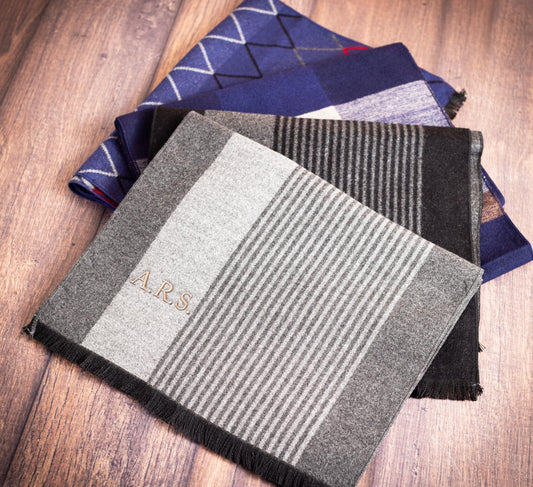 The Overcoat Men's Dress Scarf — personalized men's dress scarf