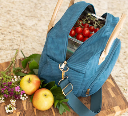 Luxe Corduroy Lunch Cooler Tote
