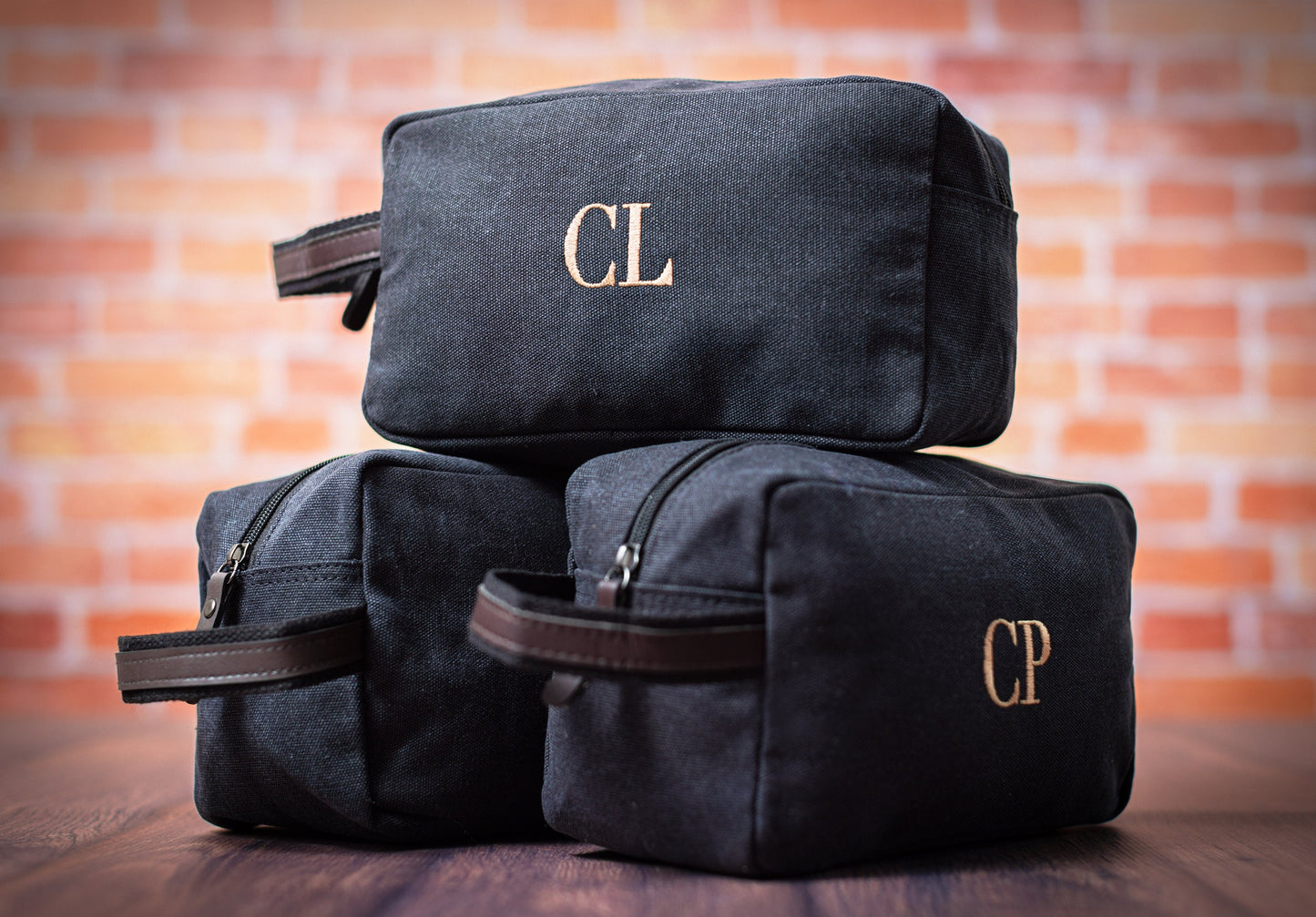 Pure Cotton Washed Canvas Dopp Kit