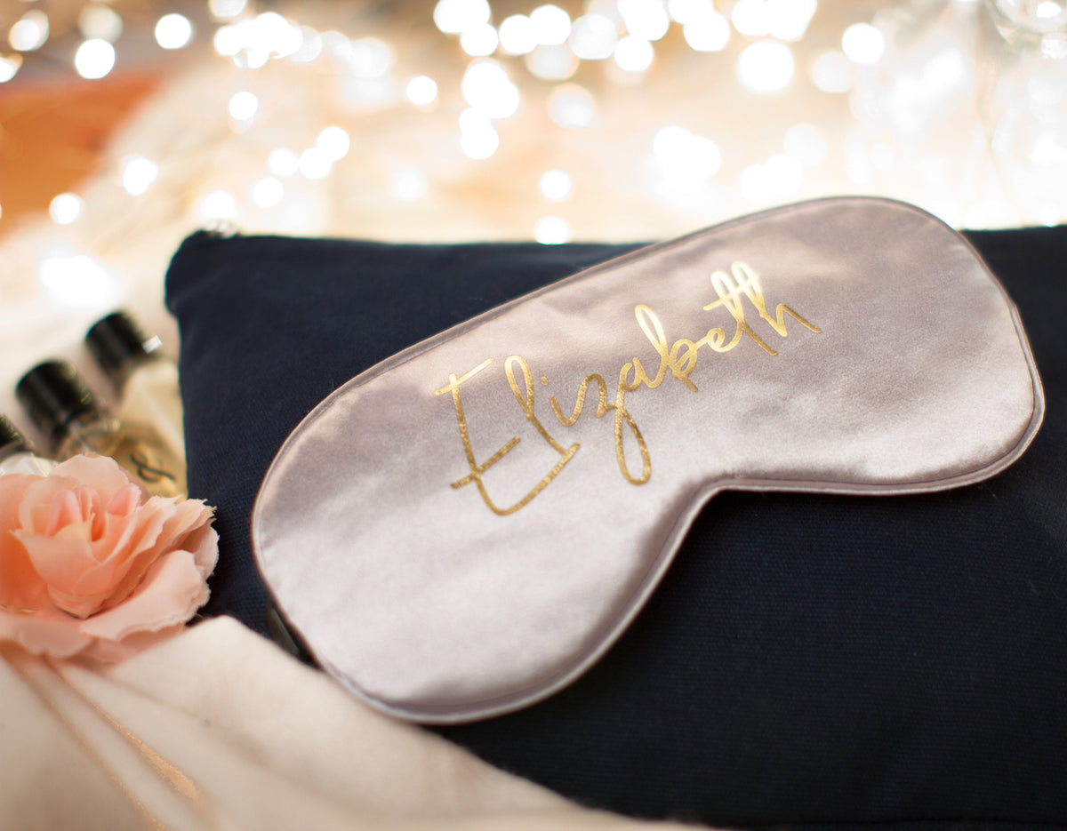 Personalized Silky Plush Eye Mask