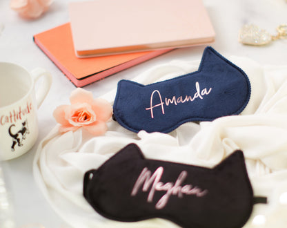 The Cat Nap Kitty Sleep Mask — personalized kitty sleep mask