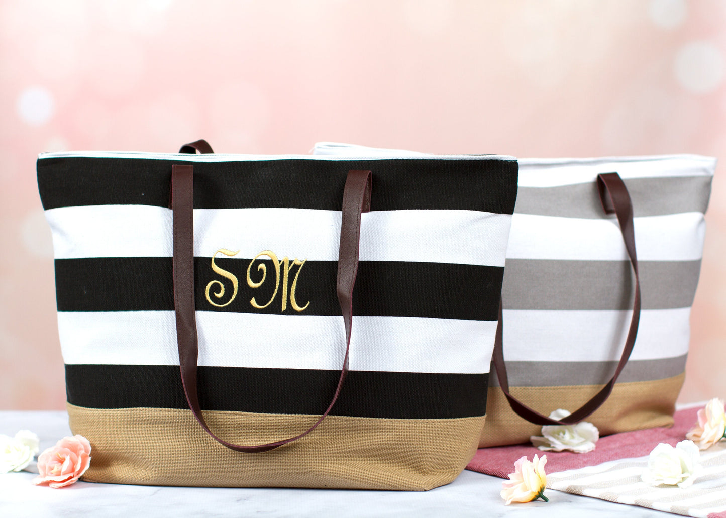 The Nautical Stripe Canvas Tote