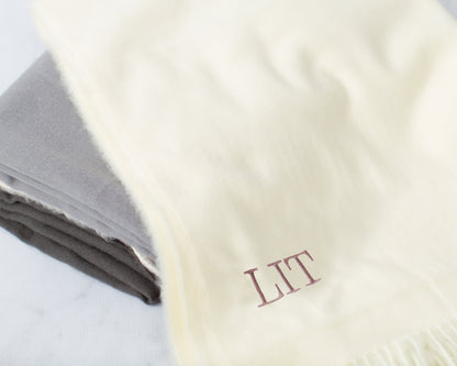 The First Frost Plush Pashmina Scarf — personalized plush pashmina scarf