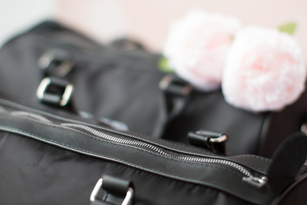 The Girls' Trip Nylon Duffle — personalized black nylon duffle