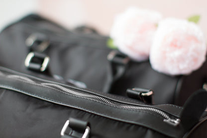 The Girls' Trip Nylon Duffle — personalized black nylon duffle