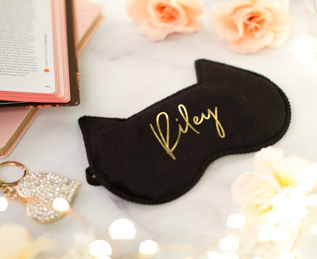 The Cat Nap Kitty Sleep Mask — personalized kitty sleep mask