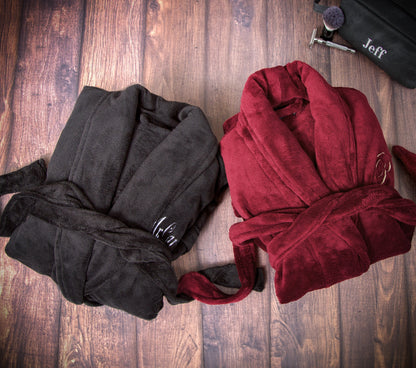 Men's Ultra Soft Fleece Robe