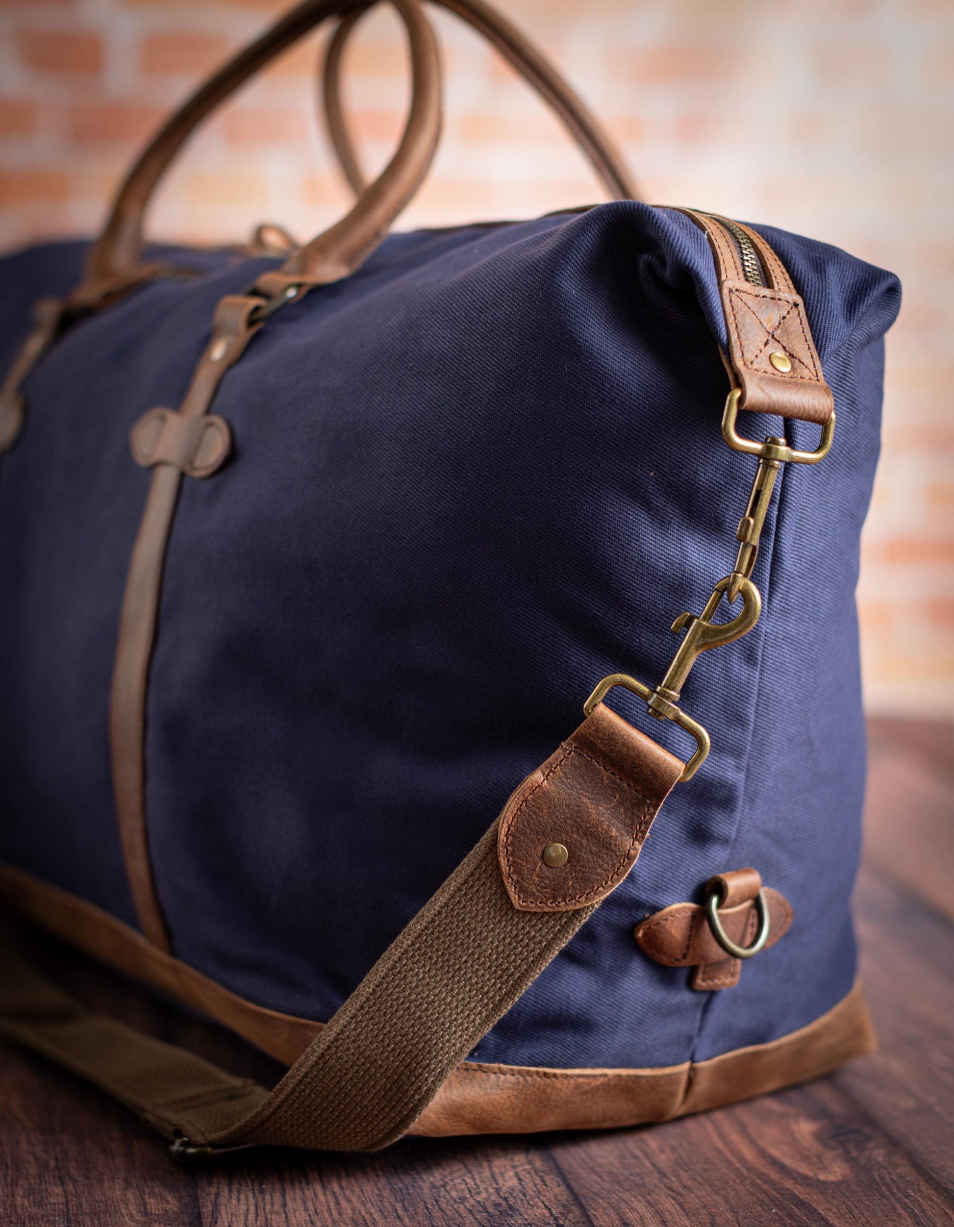 The Heirloom Canvas Twill Duffle — personalized canvas twill duffle
