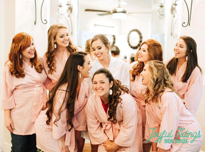 The Porch Swing Seersucker Robe — personalized seersucker bridesmaid robe