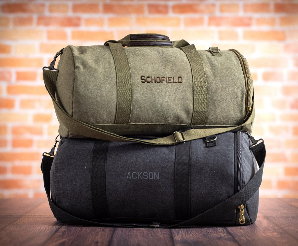 Personalized Duffle Bag With Shoe Pocket