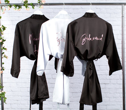 The Soft Focus Matte Satin Robe — matte satin bridesmaid robes