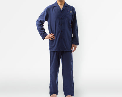 The Day Off Men's Woven Pajama Set — personalized men's pajama set