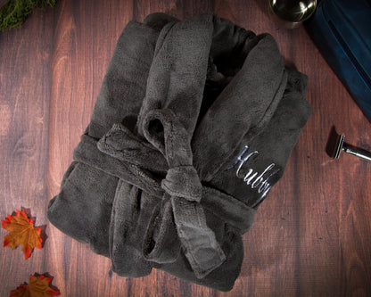 Men's Ultra Soft Fleece Robe