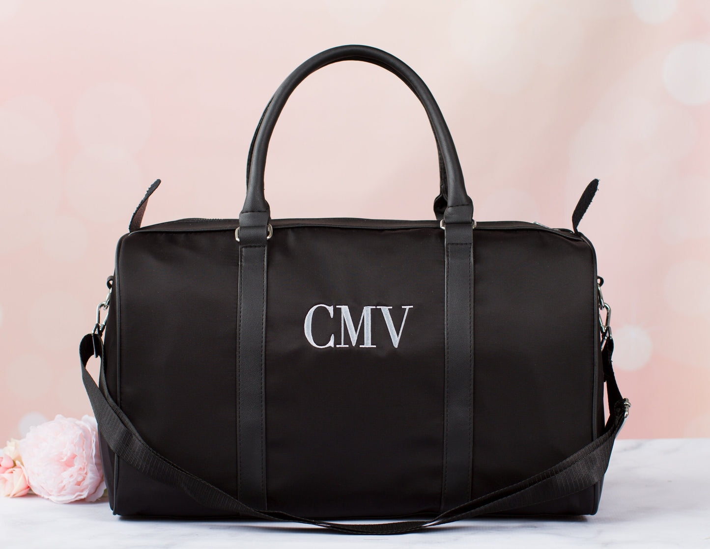 The Girls' Trip Nylon Duffle — personalized black nylon duffle