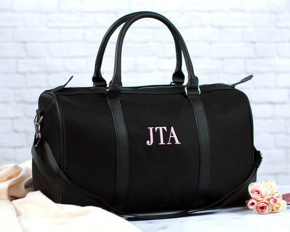 The Girls' Trip Nylon Duffle — personalized black nylon duffle