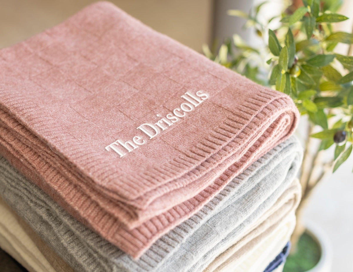 The Reading Nook Wool-Blend Throw — personalized wool-blend throw blanket