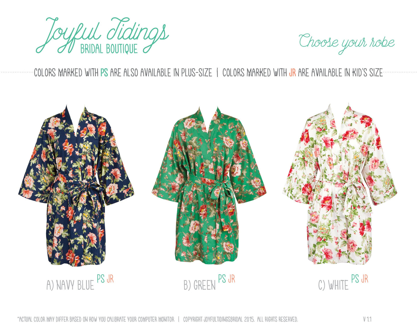 Floral Print Pure Cotton Bridesmaid Robes