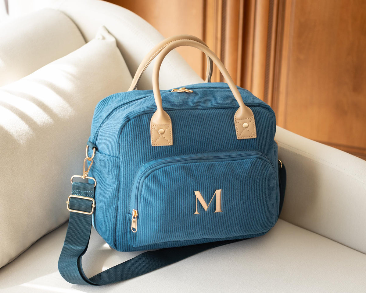 Luxe Corduroy Lunch Cooler Tote