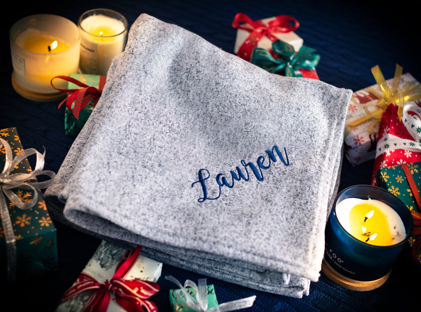 The Sweater Weather Knit Blanket — personalized sweater knit blanket