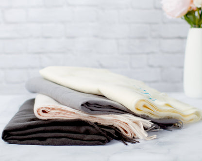 The First Frost Plush Pashmina Scarf — personalized plush pashmina scarf