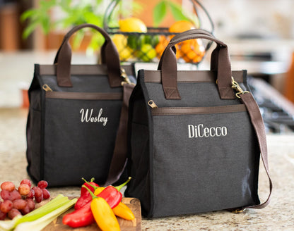 The Lunch Break Insulated Canvas Tote