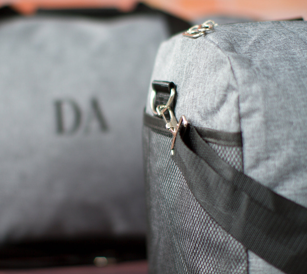 The Jetsetter Heathered Travel Duffle — personalized heathered travel duffle