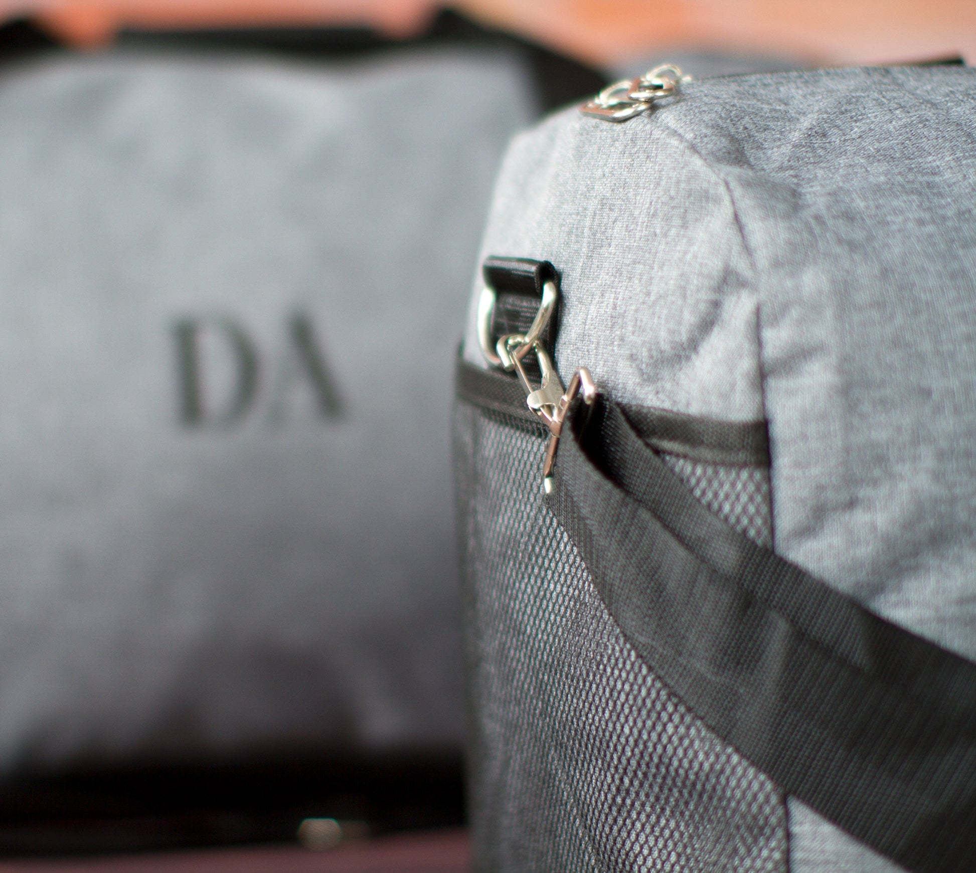 The Jetsetter Heathered Travel Duffle — personalized heathered travel duffle
