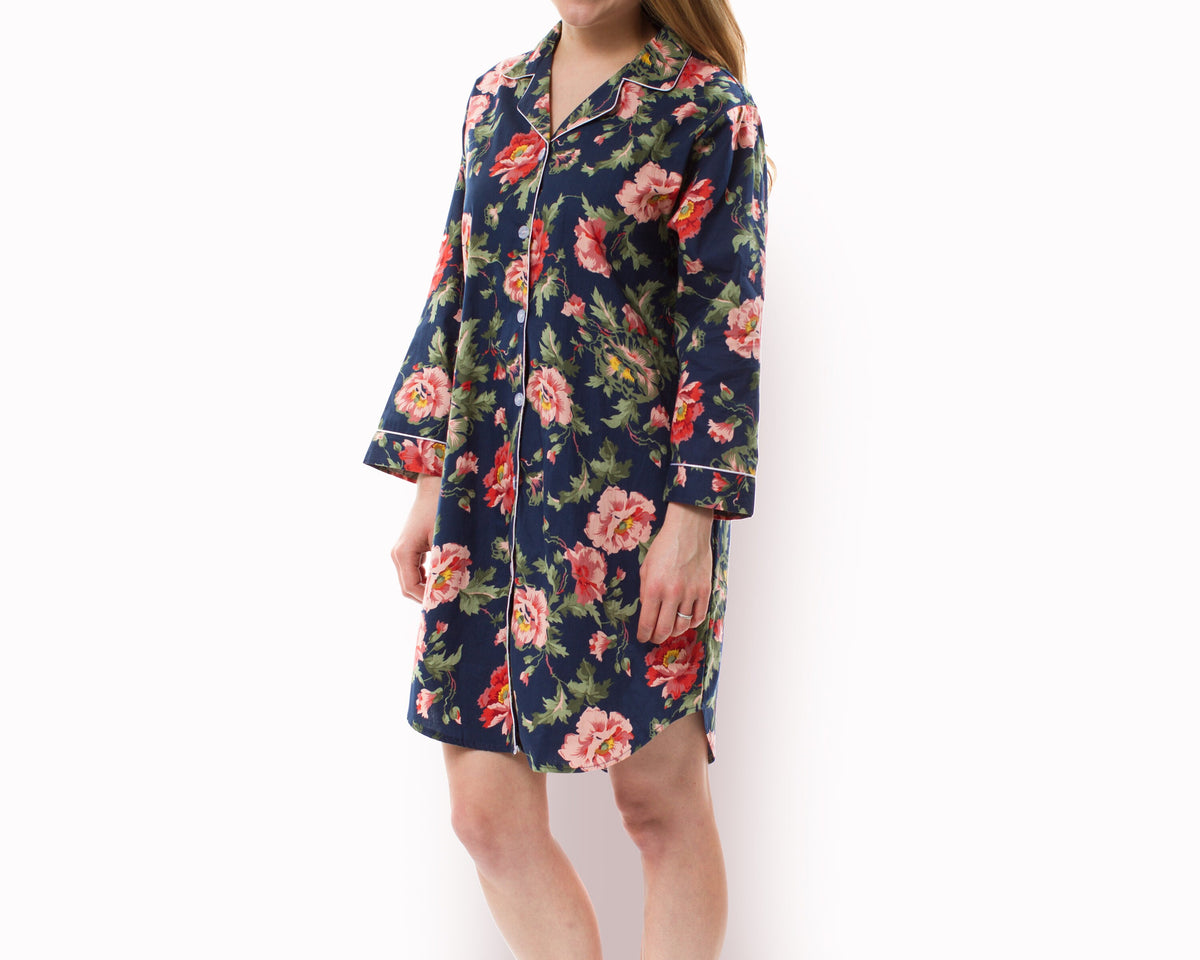 The Porch Light Cotton Poplin Nightshirt — personalized cotton nightshirt