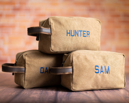 Pure Cotton Washed Canvas Dopp Kit