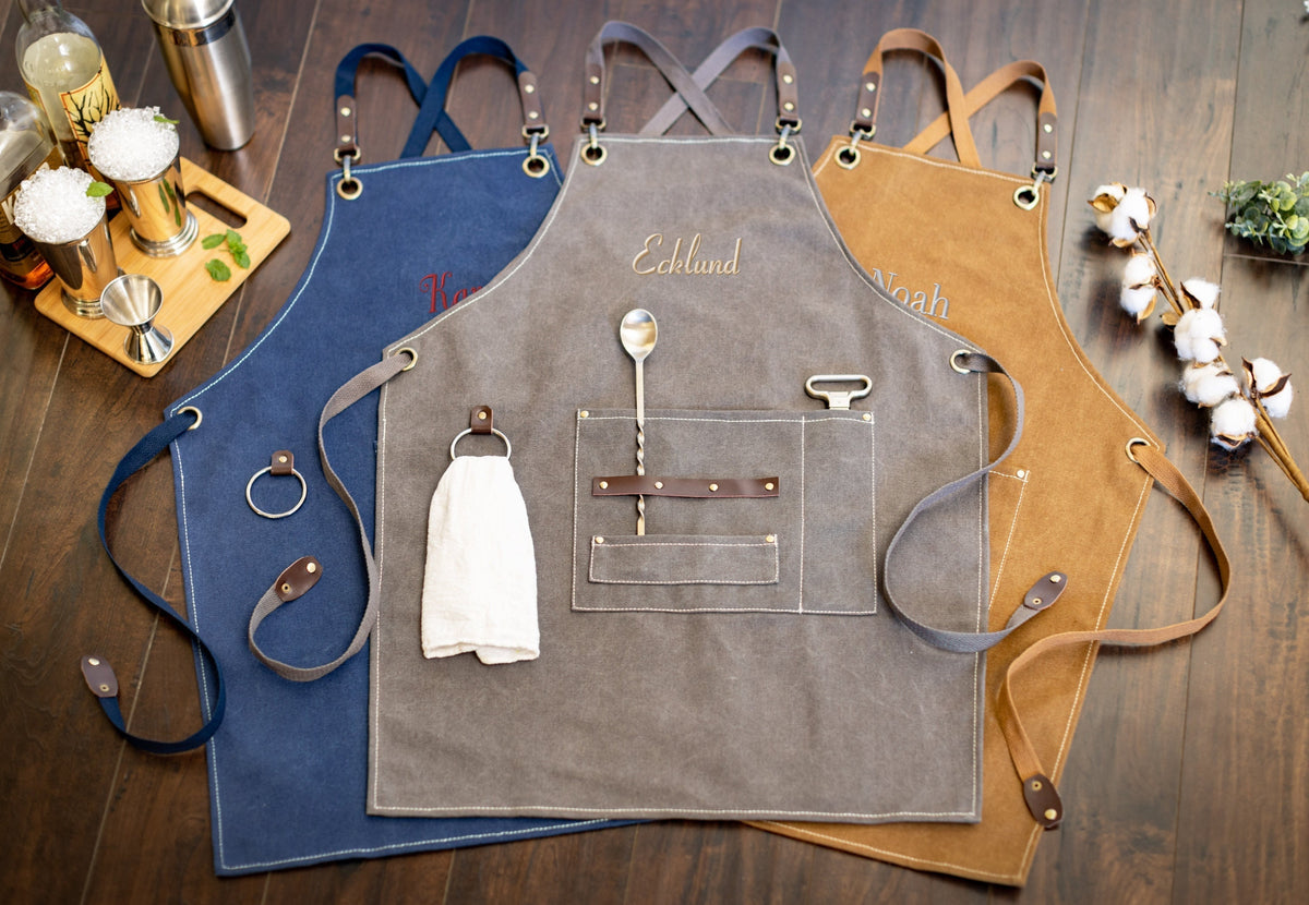 All-Purpose Pure Cotton Canvas Apron with Multi Pockets