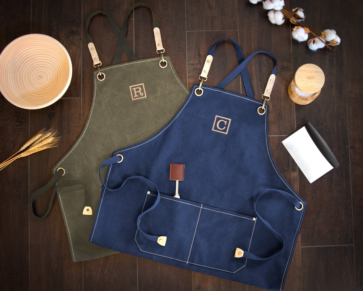 The Line Cook Cotton Apron — personalized cotton canvas apron