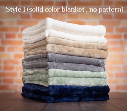 The Fireside Fleece Throw — personalized fleece throw blanket