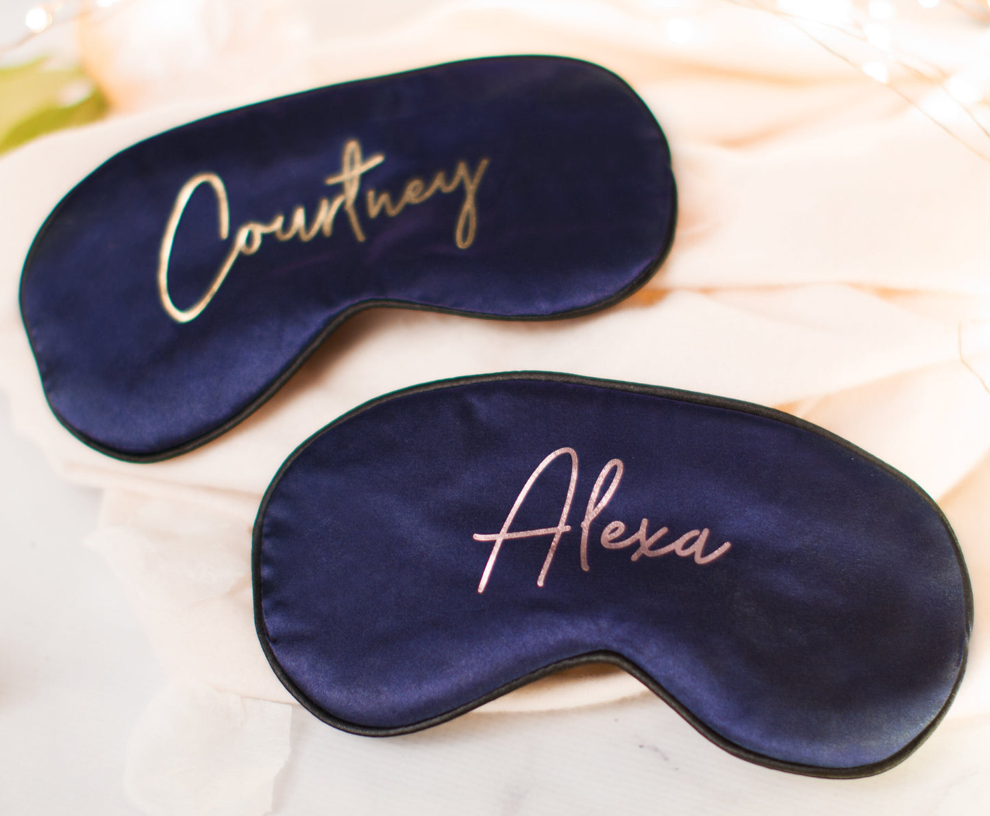 Personalized Silky Plush Eye Mask