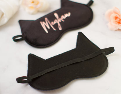 The Cat Nap Kitty Sleep Mask — personalized kitty sleep mask