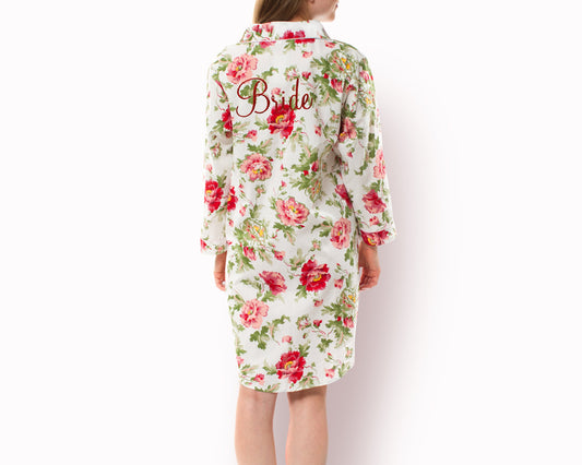 The Porch Light Cotton Poplin Nightshirt — personalized cotton nightshirt