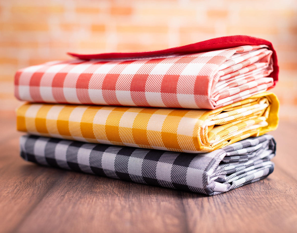 Custom Family Name Waterproof Gingham Picnic Blanket